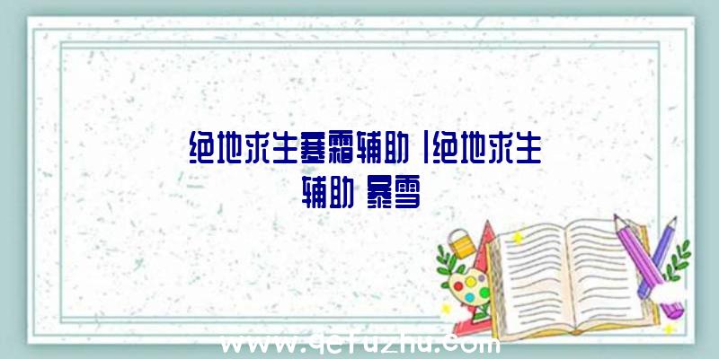 「绝地求生寒霜辅助」|绝地求生辅助